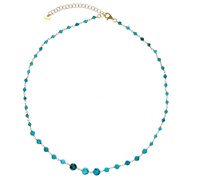 Necklace Io & Te  Woman in Silver Turchese CLSATUDO
